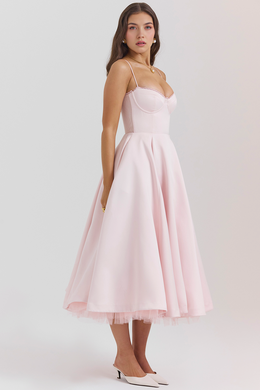 Cloe Double Layer Midi Dress