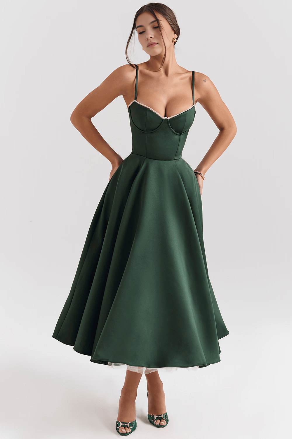 Cloe Double Layer Midi Dress