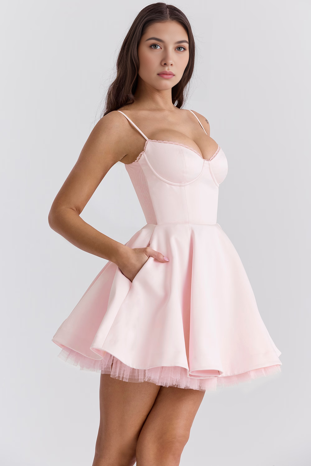 Cloe Double Layer Short Dress